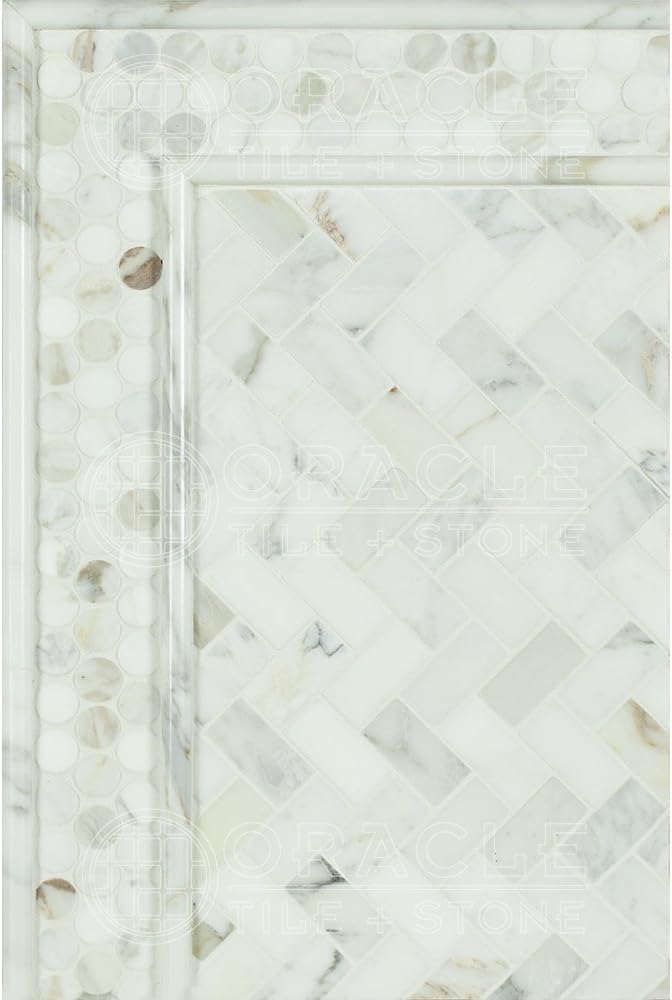 Calacatta Gold (Italian Calcutta) Marble  Bullnose Liner, Polished